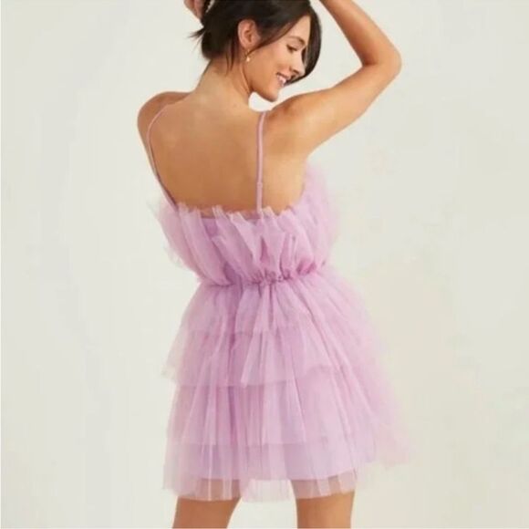 Altar’d State Giselle Tulle Tiered Dress – Soft Lilac – Size Small – NWT - Picture 2 of 11